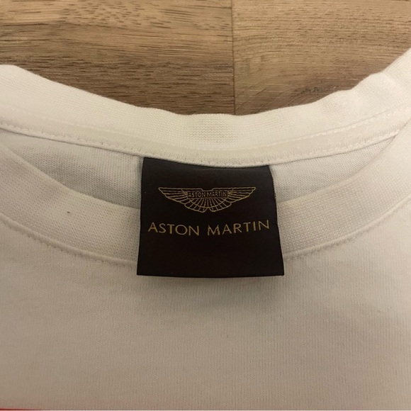 Aston Martin shirt Abu Dhabi F1 T shirt men’s Large white - Picture 6 of 11